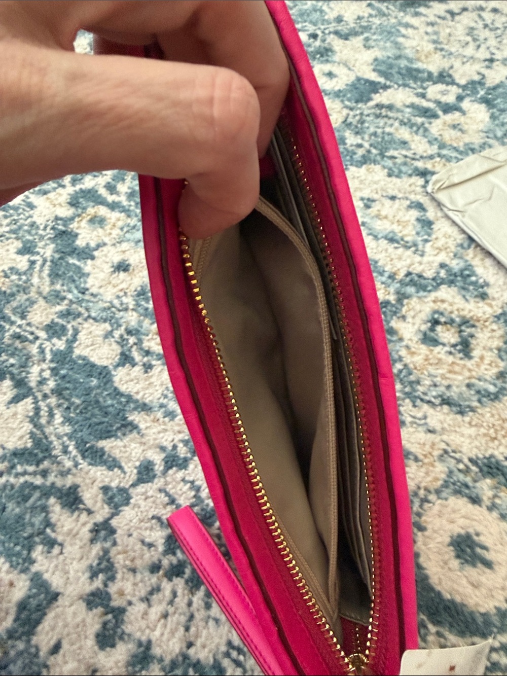 COACH Hot Pink Quilted Wristlet Clutch - Picture 7 of 11